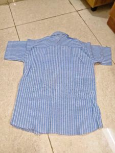 Men's Khadi Shirt Blue - ( Brand new)