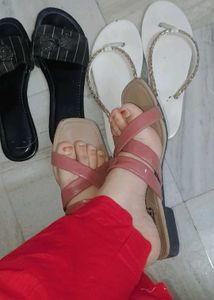 (combo)Chic Women's Flats Sandals