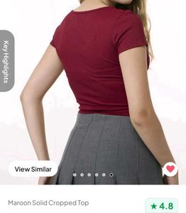 newme Maroon Top