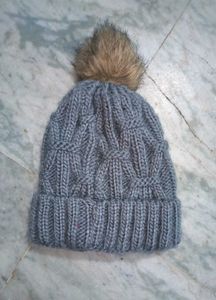Grey Winter Cap Women