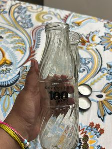Glass keventers bottles set of 2