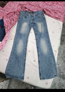 Women's Light Wash Flared Jeans