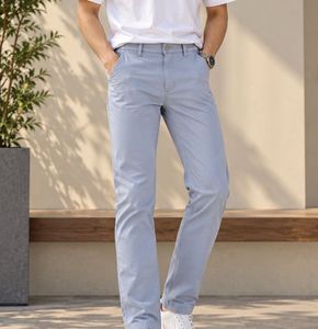Men's Light Blue Chinos