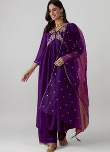 Elegant Embroidered Ethnic Gown