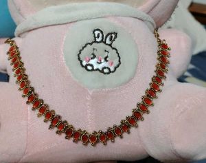 Elegant Red Stone Necklace