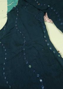 Elegant Embroidered Suit with Multicolor Dupatta