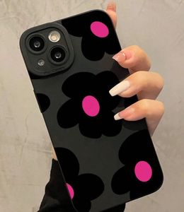 Cute Black Floral Phone Case, Iphone 16 Pro Max