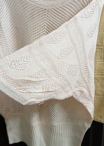 Peach Knit Dolman Top