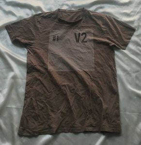 Men's Brown Graphic T-Shirt