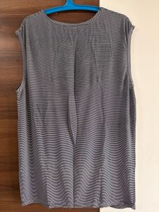 Striped Sleeveless T-Shirt