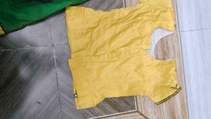 Beautiful Kids yellow and green Lehenga Choli Set