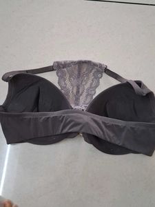 36D Lace Trim Push-Up Bra