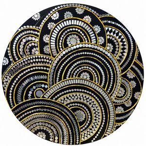 Decorative Round Wall lippan art