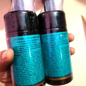 pack of 2 Pilgrim Volcanic Lava Foaming Face Wash