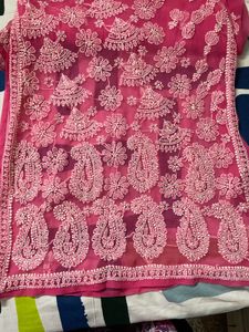 Vibrant Pink Chikankari Kurta