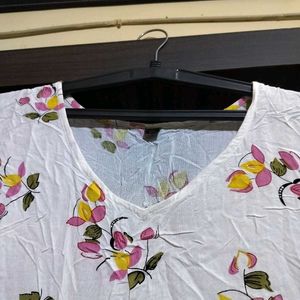 White Floral Summer Dress