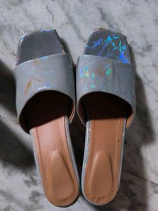 Mauve And Grey Heels