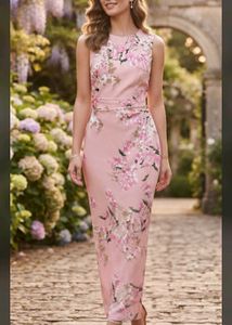 Harpa Floral Print A-line Wrap Dress