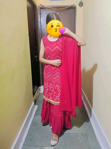 Beautiful Red Ethnic Kurta Set