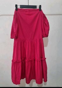 Chic Pink Tiered Mini Dress🌷🍒
