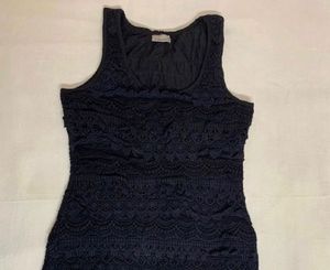 Mandarin Black Layered Dress