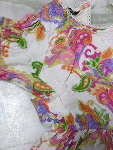 Colorful Paisley Print Dress