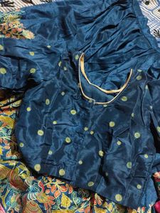 Elegant Blue and Pink Lehenga Choli