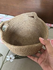 Jute Rope Decorative Basket