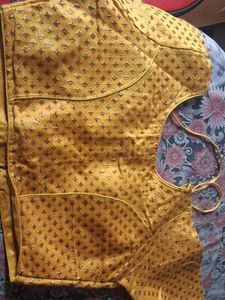 Designer Mustard Yellow Blouse