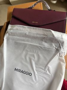 Miraggio Burgundy Handbag