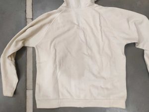trendy gen-z creme Zip-Up Hoodie