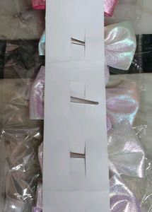 5 sparkly Bow Hair Clips &amp; 12 ear tops