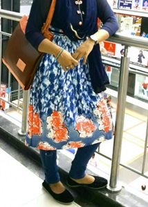 Blue Tunic Dress For Girls