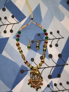 Traditional Indian Elephant Necklace Set