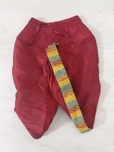 Ethnic Jacket and Maroon Dhoti Pants