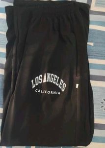 Black Wide Leg Los Angeles Sweatpants
