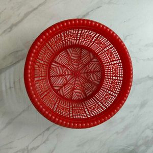 Red Plastic Basket