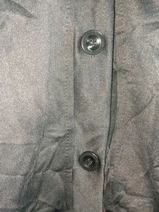Chic Black V-Neck Top Shirt Cardigan