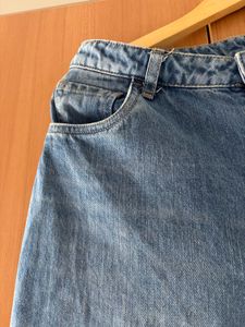 Nuon Flared Denim Jeans with Frayed Hem
