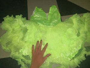 Stunning Green Ruffled Ethnic Gown
