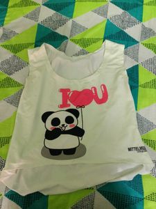 Cute Panda 'I Heart U' Tank Top