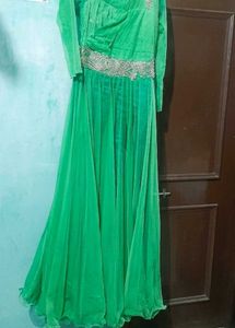 Elegant Green Ethnic Gown