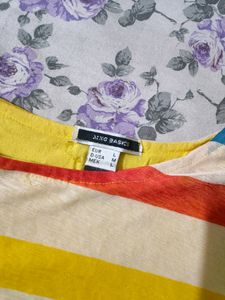 Colorful Striped Tunic Top