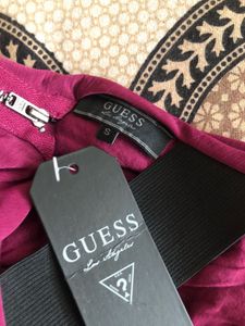 Guess Ruched Zipper Dress