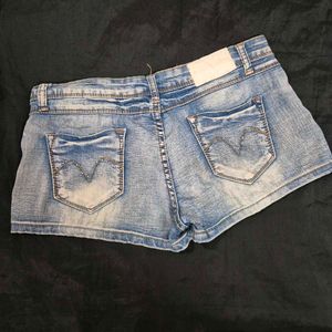 Blue mini  Denim Shorts