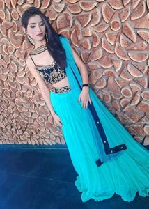 Stunning Turquoise Lehenga Choli