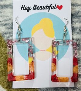 Handcrafted Resin Earrings, earrings set for women