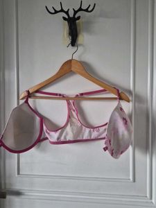 Floral front opening Bra