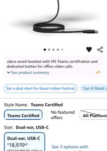 original Jabra Evolve2 40 18000 MRP Gaming Call