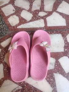 Cute Pink Flip-Flops with Butterfly Detail